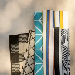 Kirkland's Home Outdoor Rugs-Buffalo Check Reversible Outdoor Area Rug, 5X7