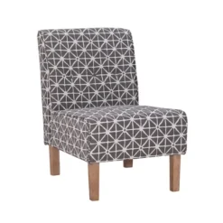 Kirkland's Home Accent Chairs-Burst Patterned Slipper Accent Chair