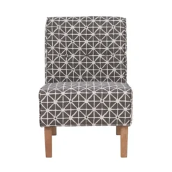Kirkland's Home Accent Chairs-Burst Patterned Slipper Accent Chair