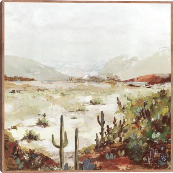 Kirkland's Home Framed Art-Cactus Canyon Western Framed Canvas Art