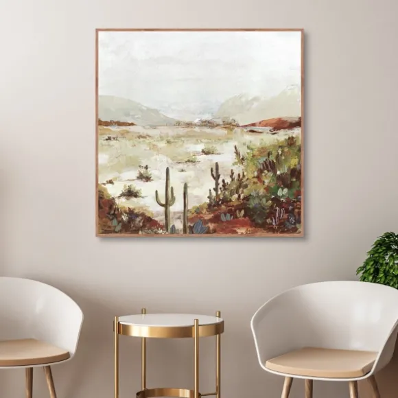 Kirkland's Home Framed Art-Cactus Canyon Western Framed Canvas Art