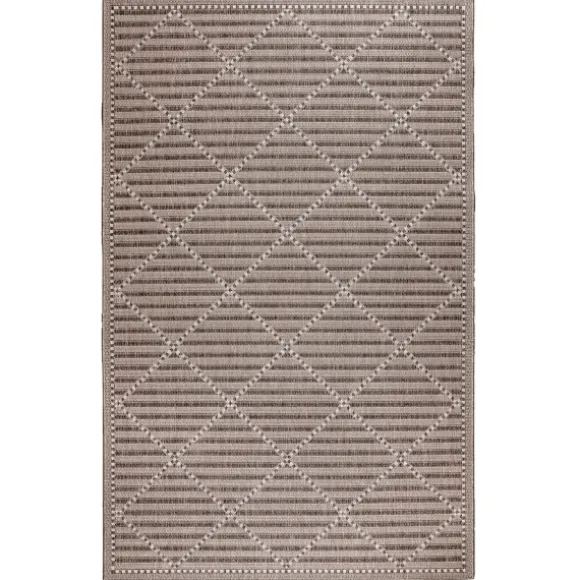 Kirkland's Home Outdoor Rugs-Cafe Geo Lattice Outdoor Area Rug, 4X7