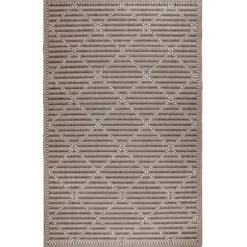 Kirkland's Home Outdoor Rugs-Cafe Geo Lattice Outdoor Area Rug, 7X9