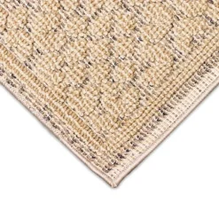 Kirkland's Home Outdoor Rugs-Camel Leopard Border Outdoor Area Rug, 6X9