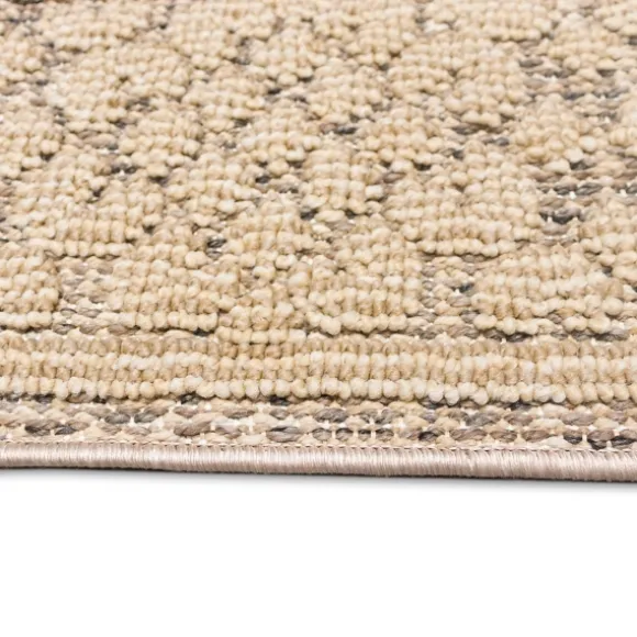 Kirkland's Home Outdoor Rugs-Camel Leopard Border Outdoor Area Rug, 6X9