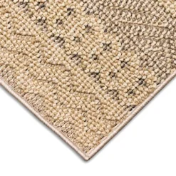 Kirkland's Home Outdoor Rugs-Camel Linear Sundry Outdoor Area Rug, 6X9