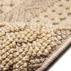 Kirkland's Home Outdoor Rugs-Camel Linear Sundry Outdoor Area Rug, 6X9