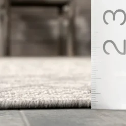 Kirkland's Home Outdoor Rugs-Cammie Gray Moroccan Geometric Outdoor Rug, 5X8