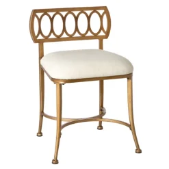 Kirkland's Home Benches & Ottomans-Canal Street Vanity Stool