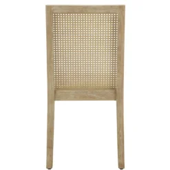 Kirkland's Home Dining Chairs-Cane Back Upholstered Wood Dining Chairs, Set Of 2