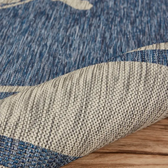 Kirkland's Home Outdoor Rugs-Captiva Nautical Helm Outdoor Area Rug, 5X7