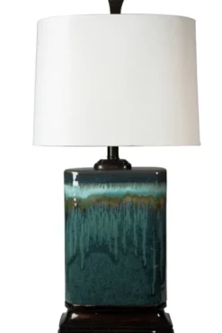 Kirkland's Home Table Lamps-Carolina Blue Ceramic Table Lamp