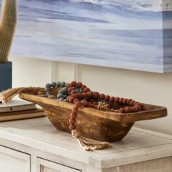 Kirkland's Home Decorative Bowls & Jars-Carved Mango Wood Bowl, 23 In.