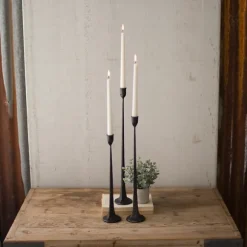 Kirkland's Home Candle Holders-Cast Iron Taper Candle Holders, Set Of 3