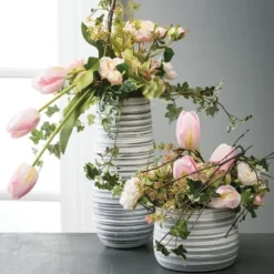 Kirkland's Home Vases-Ceramic Striped Vase