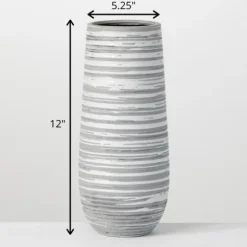 Kirkland's Home Vases-Ceramic Striped Vase
