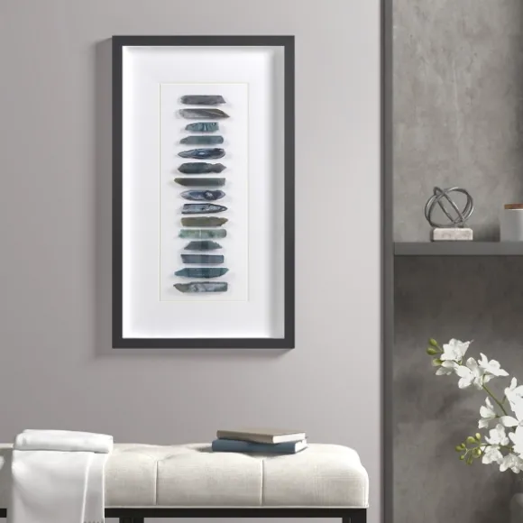 Kirkland's Home Framed Art-Cerulean Agate Martha Stewart Shadowbox Plaque