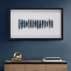 Kirkland's Home Framed Art-Cerulean Agate Martha Stewart Shadowbox Plaque