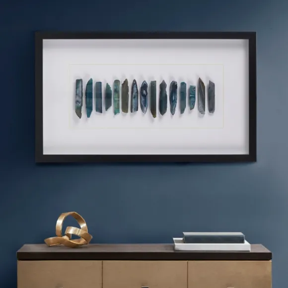 Kirkland's Home Framed Art-Cerulean Agate Martha Stewart Shadowbox Plaque