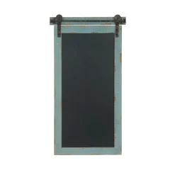 Kirkland's Home Memo & Chalkboards-Cerulean Distressed Blackboard Wall Plaque