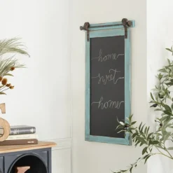 Kirkland's Home Memo & Chalkboards-Cerulean Distressed Blackboard Wall Plaque