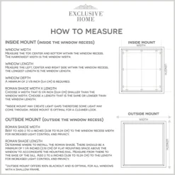 Kirkland's Home Curtains & Drapes-Chambray Blackout Roman Shade, 34 In.