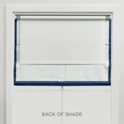 Kirkland's Home Curtains & Drapes-Chambray Blackout Roman Shade, 34 In.