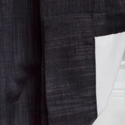 Kirkland's Home Curtains & Drapes-Charcoal Box Pleated Single Curtain Panel, 84 In.