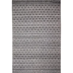 Kirkland's Home Outdoor Rugs-Charcoal Embellished Outdoor Area Rug, 5X8