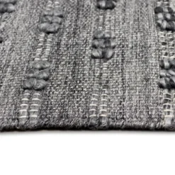 Kirkland's Home Outdoor Rugs-Charcoal Embellished Outdoor Area Rug, 8X10