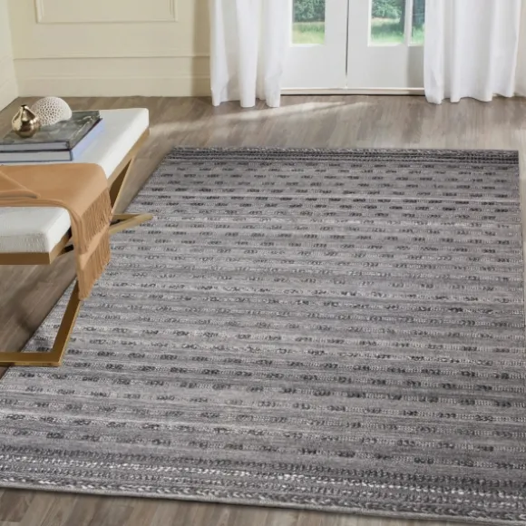 Kirkland's Home Outdoor Rugs-Charcoal Embellished Outdoor Area Rug, 8X10