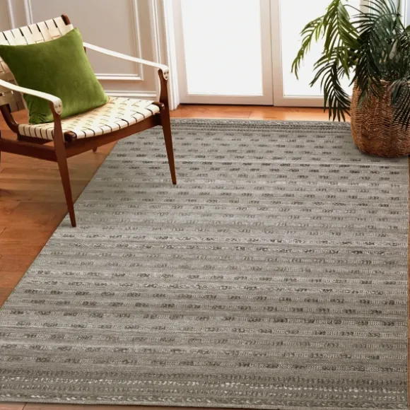 Kirkland's Home Outdoor Rugs-Charcoal Embellished Outdoor Area Rug, 8X10