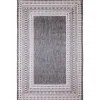 Kirkland's Home Outdoor Rugs-Charcoal Linear Macy Indoor/Outdoor Area Rug, 4X7