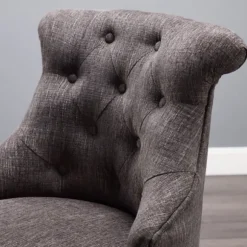 Kirkland's Home Office Furniture-Charcoal Miller Tufted Office Chair