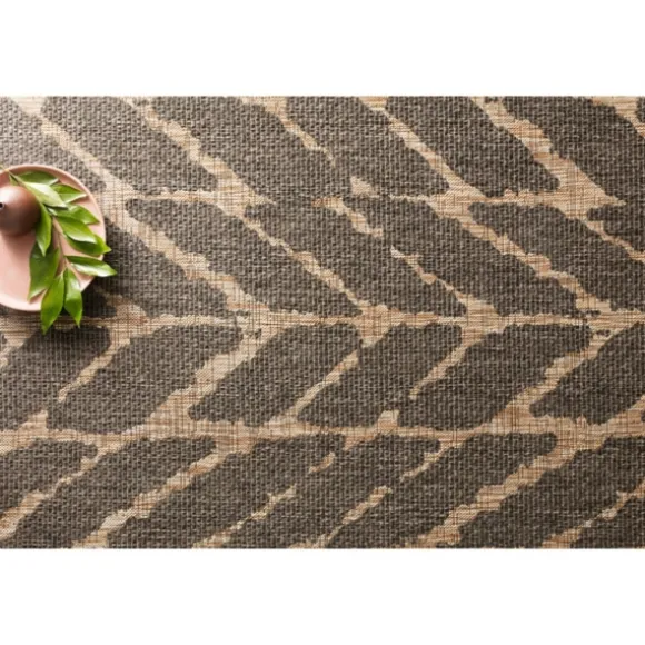 Kirkland's Home Outdoor Rugs-Charcoal Mocha Chevron Outdoor Area Rug, 7X10