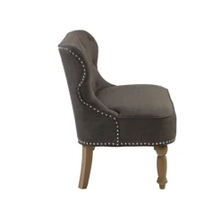 Kirkland's Home Sofas & Loveseats-Charcoal Tufted Upholstered Settee