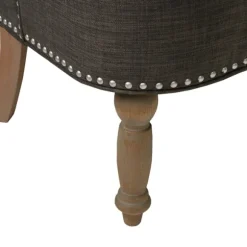 Kirkland's Home Sofas & Loveseats-Charcoal Tufted Upholstered Settee