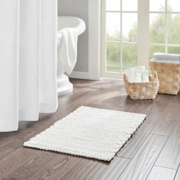 Kirkland's Home Bathroom Rugs-Chenille Chain Stitched Bath Mat, 40 In.