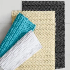 Kirkland's Home Bathroom Rugs-Chenille Chain Stitched Bath Mat, 40 In.