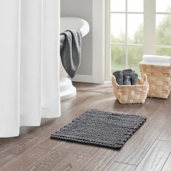 Kirkland's Home Bathroom Rugs-Chenille Chain Stitched Bath Mat, 30 In.