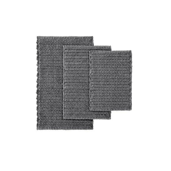 Kirkland's Home Bathroom Rugs-Chenille Chain Stitched Bath Mat, 30 In.