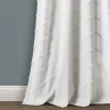 Kirkland's Home Curtains & Drapes-Chenille Chevron Curtain Panel Set, 84 In.