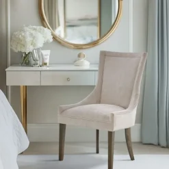 Kirkland's Home Dining Chairs-Chenille Curved Back Dining Chairs, Set Of 2