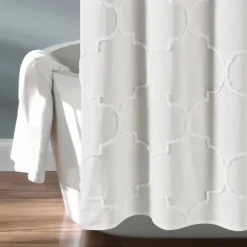 Kirkland's Home Shower Curtains-Chenille Trellis Shower Curtain