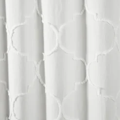 Kirkland's Home Shower Curtains-Chenille Trellis Shower Curtain