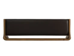 Kirkland's Home Benches & Ottomans-Chestnut Acacia Wood Cushioned Bench