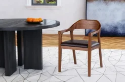 Kirkland's Home Dining Chairs-Chestnut Acacia Wood Dining Chair