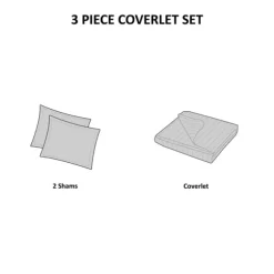 Kirkland's Home Bedspreads & Coverlets-Chevron Full/Queen 3-Pc. Coverlet Set