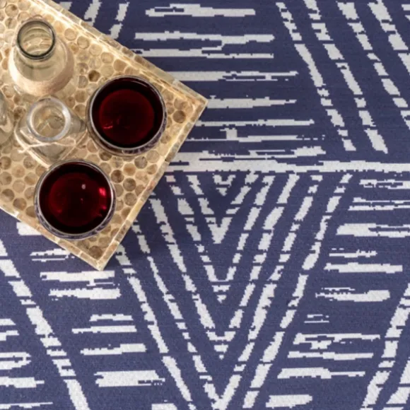 Kirkland's Home Outdoor Rugs-Chevron Indoor/Outdoor Area Rug, 5X8