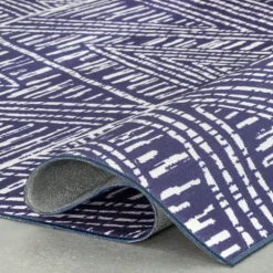 Kirkland's Home Outdoor Rugs-Chevron Indoor/Outdoor Area Rug, 5X8